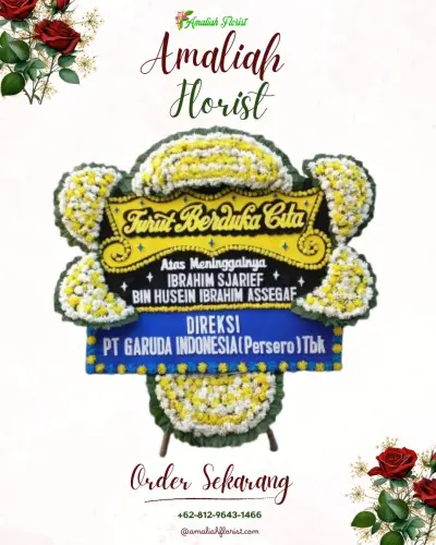 Papan Bunga Duka di Semper Barat